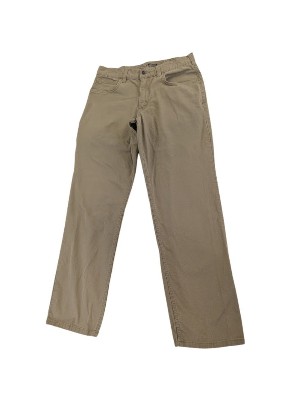 Men's Carhartt Tan Khaki Relaxed Fit Canvas Work Pants 5 Pocket 32x32 BN2517-M